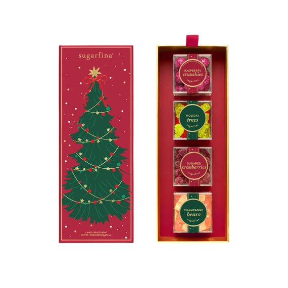 Sugarfina Happy Holidays 4 Piece Candy Bento Box