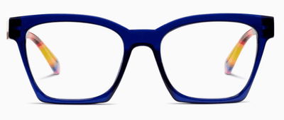 Maisie - Blue/Ikat Reading Glasses - Peepers - Lemon And Lavender Toronto