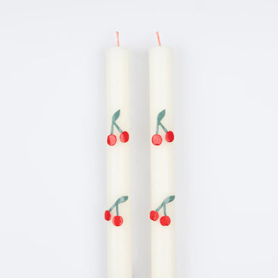 Cherry Table Candles|Meri Meri