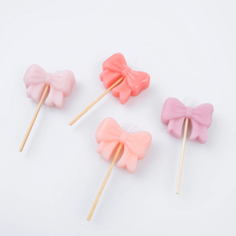 Pink Bow Candles|Meri Meri