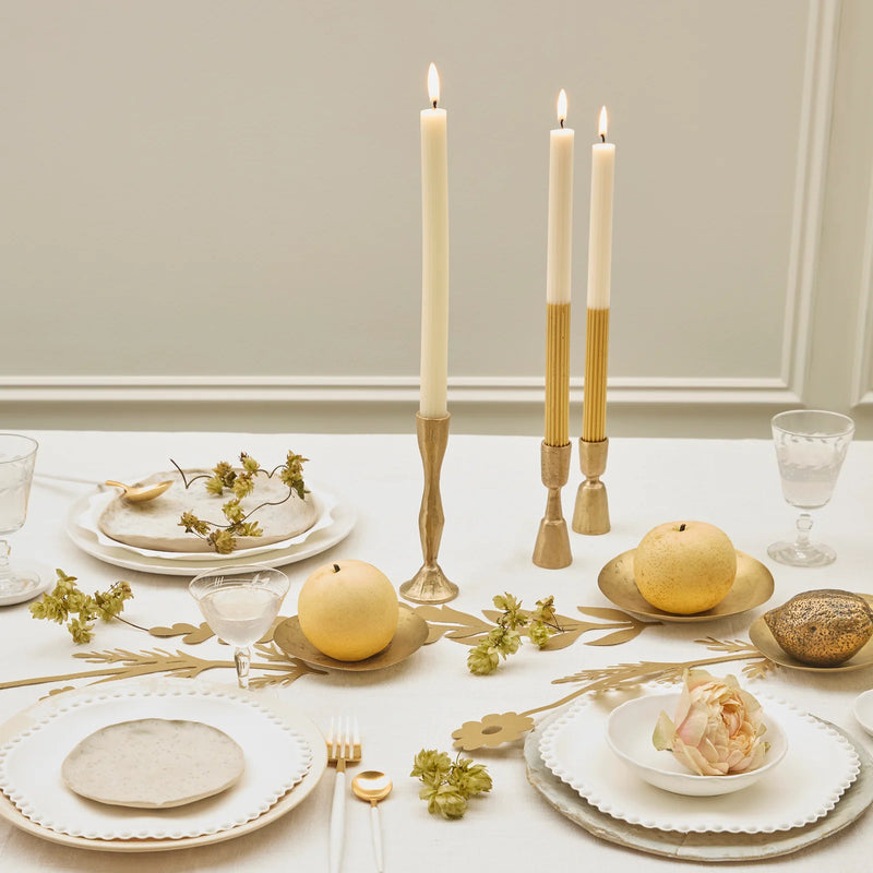 Gold Dipped Table Candles|Meri Meri