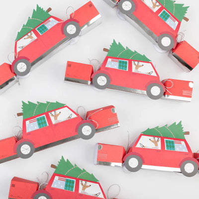 Reindeer In Car Crackers Meri-Meri