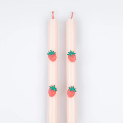 Strawberry Table Candles|Meri Meri