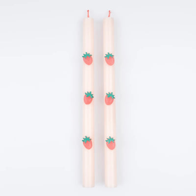 Strawberry Table Candles|Meri Meri
