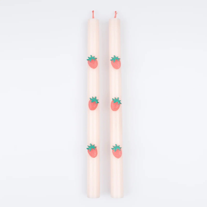 Strawberry Table Candles|Meri Meri