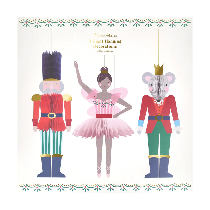 Nutcracker Ballet Giant Hanging Decorations Meri-Meri