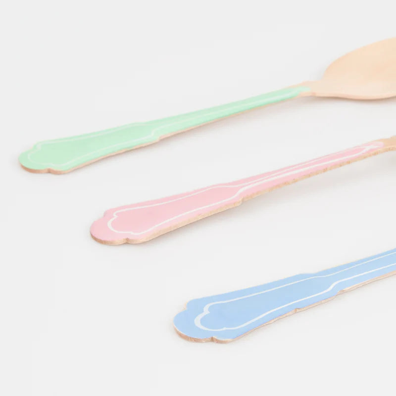 Elegant Mixed Colour Wooden Cutlery | Meri Meri