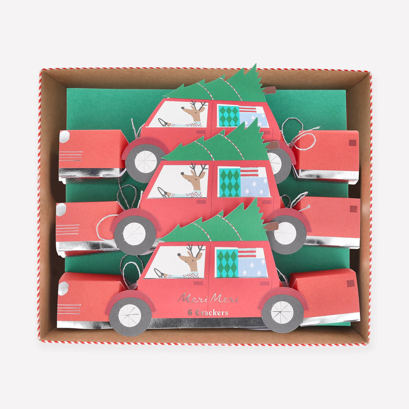 Reindeer In Car Crackers Meri-Meri