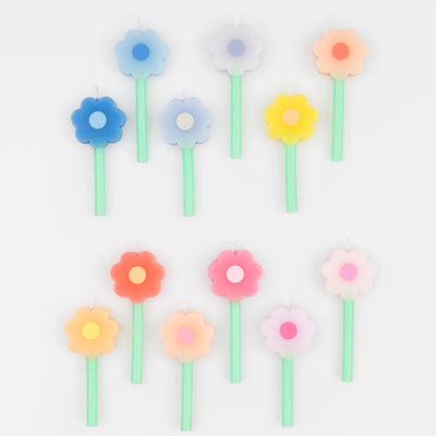 Rainbow Daisy Candles|Meri Meri