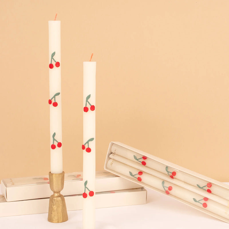 Cherry Table Candles|Meri Meri
