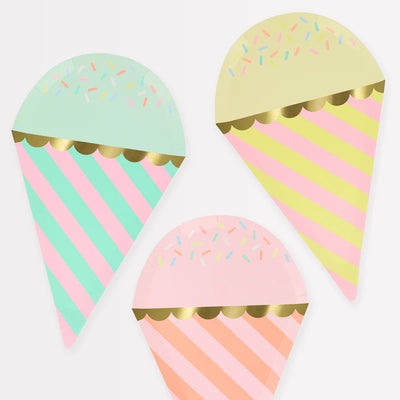 Ice Cream With Sprinkles Plates | Meri Meri