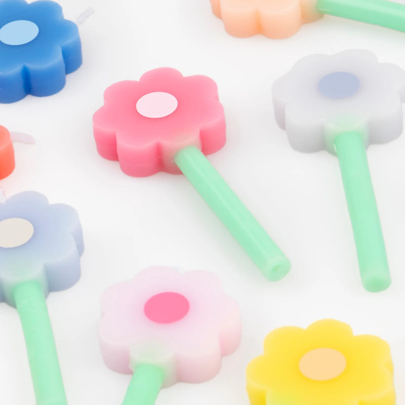 Rainbow Daisy Candles|Meri Meri