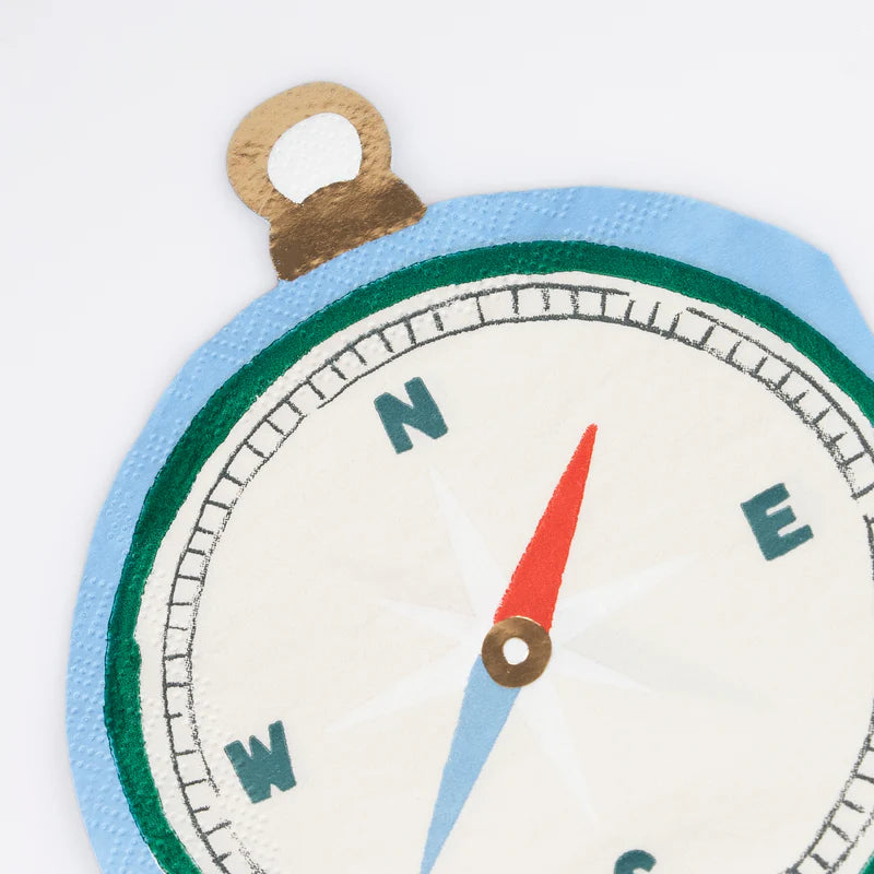 Camping Adventure Compass Napkins | Meri Meri
