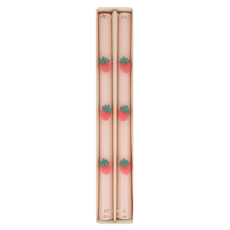 Strawberry Table Candles|Meri Meri