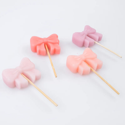 Pink Bow Candles|Meri Meri