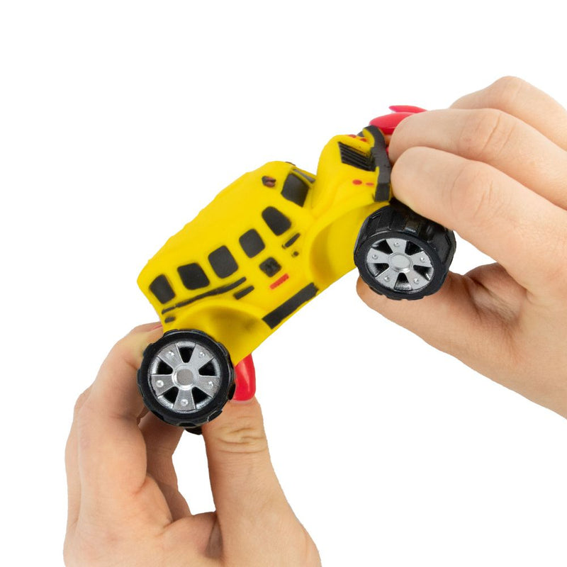 Stretch Wheels Sensory School Bus Car Toy