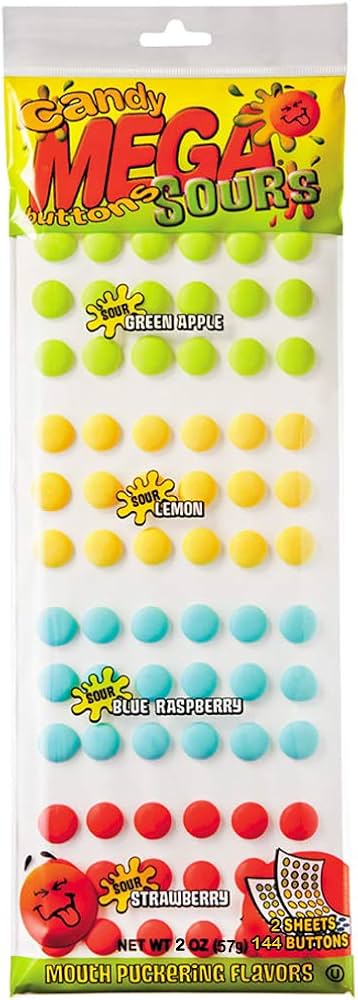 Mega Candy Buttons Sour - Lemon And Lavender Toronto