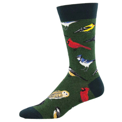 Mens Birds Socks - Lemon And Lavender Toronto