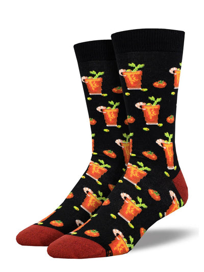 Men's "Bloody Good Drink" Socks - Lemon And Lavender Toronto