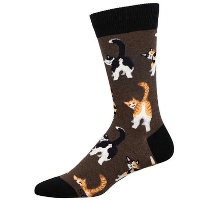 Men's Cat Butts Socks - Lemon And Lavender Toronto