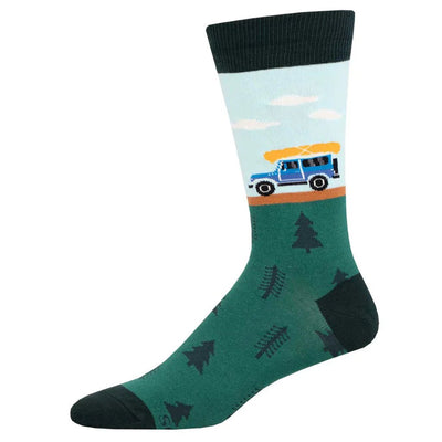 Men's Happy Camper Socks - Lemon And Lavender Toronto