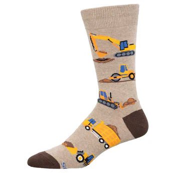 Mens Under Construction Socks - Lemon And Lavender Toronto