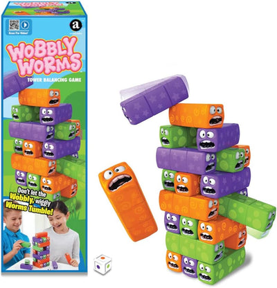 Merchant Ambassador Wobbly Worms - Tower Balancing Game - Lemon And Lavender Toronto