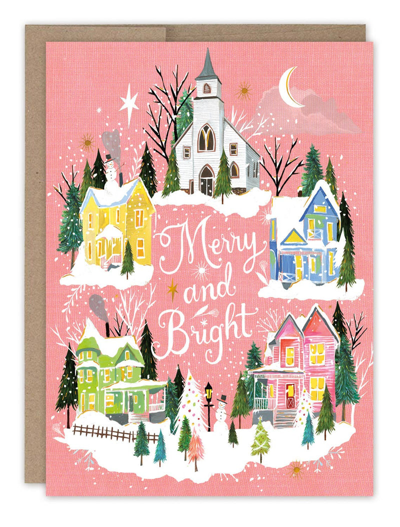 Merry And Bright Holiday Card - Lemon And Lavender Toronto