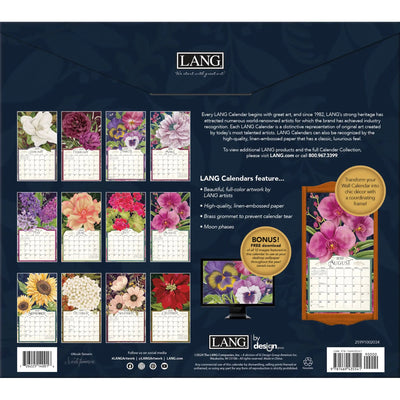 Midnight Garden Wall Calendar 2025 - Lemon And Lavender Toronto