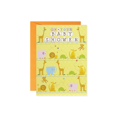 Mighty Jungle Baby Shower Greeting Card - Lemon And Lavender Toronto