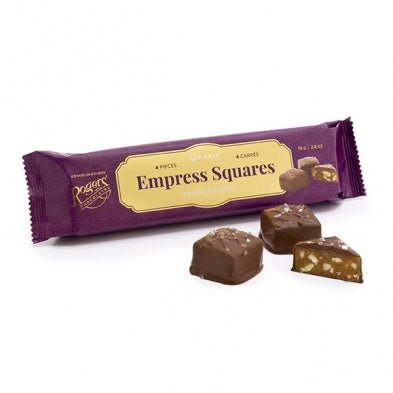 Milk Chocolate Salted Empress Sleeve - Rogers Chocolate - Lemon And Lavender Toronto