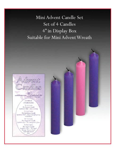 Mini Advent Candle Set of 4 - Lemon And Lavender Toronto