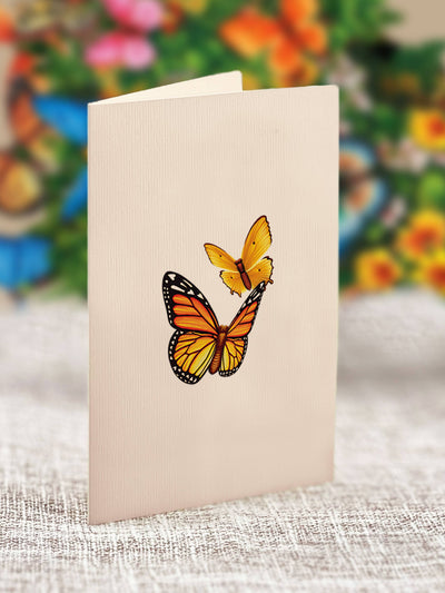 Mini Butterflies & Buttercups Pop - up Greeting Card - Lemon And Lavender Toronto