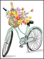 Mini Enclosure –Bicycle with flowers - Lemon And Lavender Toronto