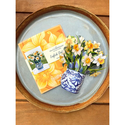 Mini English Daffodils Pop - up Greeting Card - Lemon And Lavender Toronto