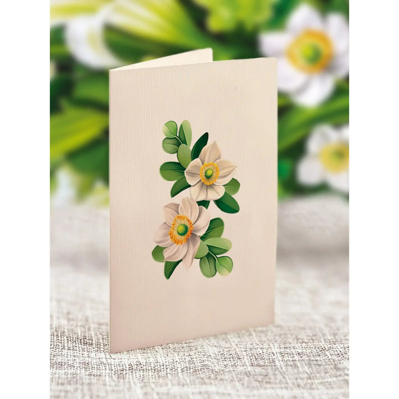 Mini Ivory & Sage Pop - up Greeting Card - Lemon And Lavender Toronto