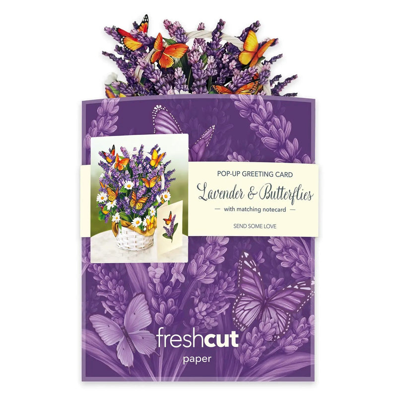 Mini Lavender Pop - up Greeting Card - Lemon And Lavender Toronto