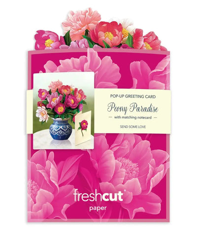 Mini Peony Paradise Pop-Up Greeting Card