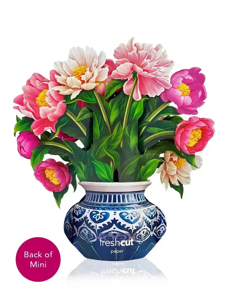 Mini Peony Paradise Pop-Up Greeting Card