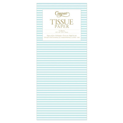 Mini Stripe Tissue Paper in Robin's Egg - 4 Sheets Included - Lemon And Lavender Toronto