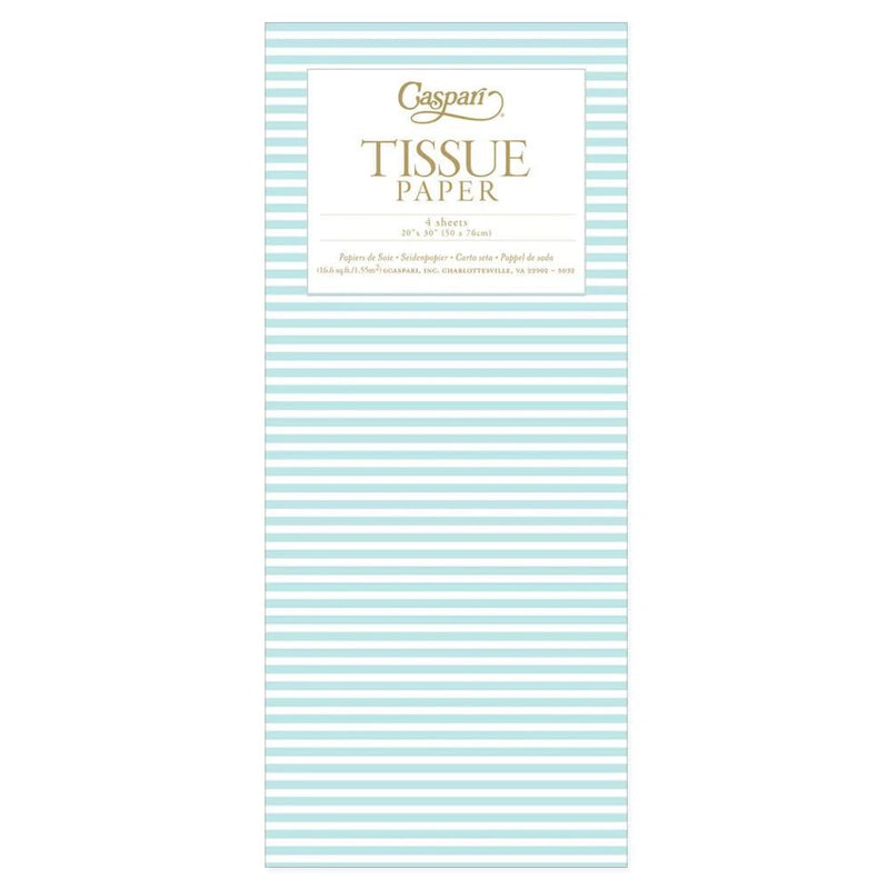 Mini Stripe Tissue Paper in Robin&