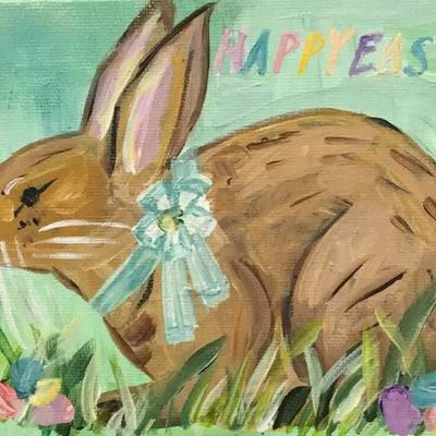 Mint Easter Bunny Greeting Card - Lemon And Lavender Toronto