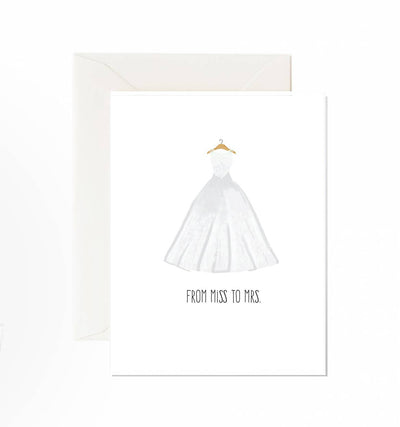 Miss To Mrs - Greeting Card - Lemon And Lavender Toronto