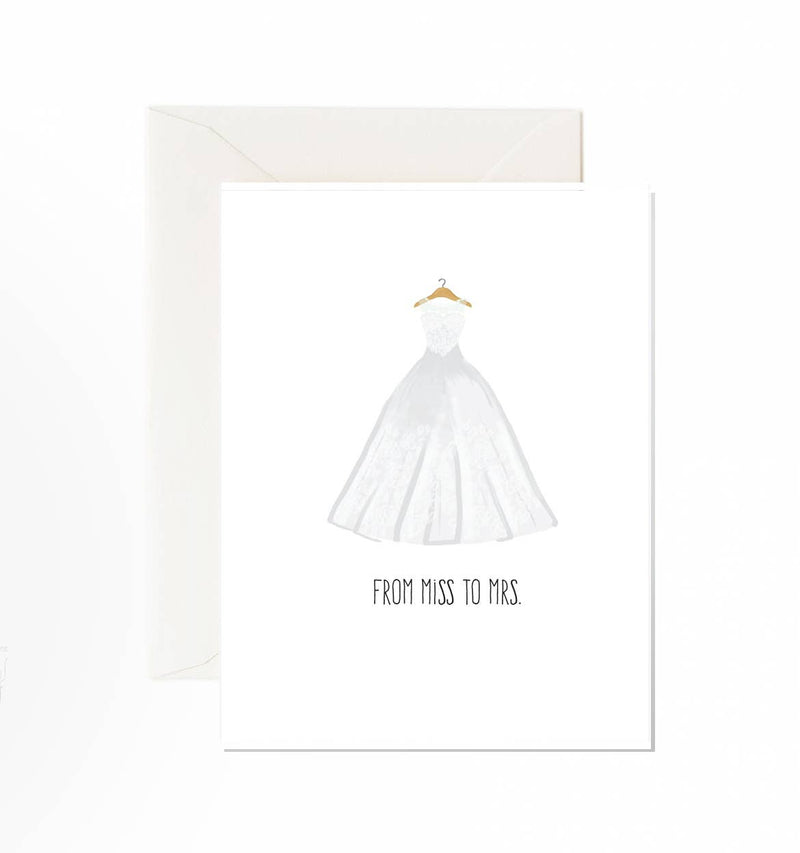 Miss To Mrs - Greeting Card - Lemon And Lavender Toronto