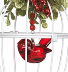 Mistletoe Cardinal Birdcage Ornament - Lemon And Lavender Toronto