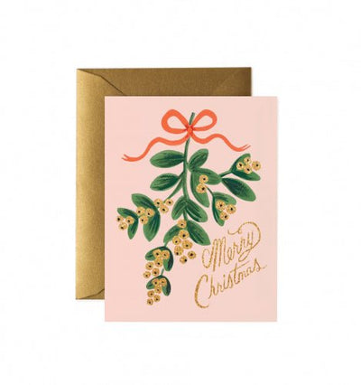 Mistletoe Christmas Card - Lemon And Lavender Toronto