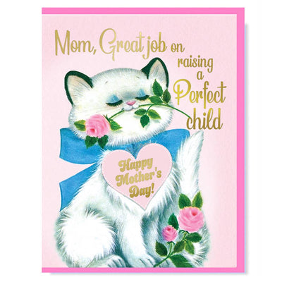 Mom, Great Job On Raising A Perfect Child Card - Lemon And Lavender Toronto