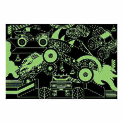 Monster Trucks 100 Piece Glow in the Dark Puzzle - Lemon And Lavender Toronto