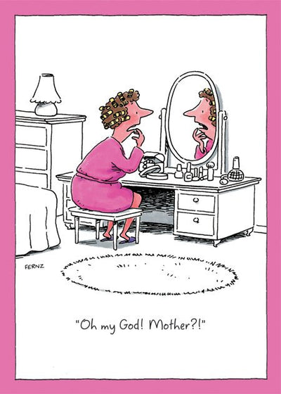 Mother in Mirror - Greeting Card - Lemon And Lavender Toronto