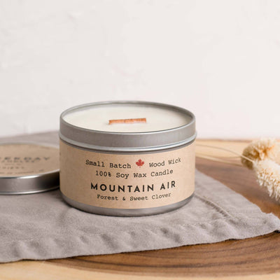 Mountain Air Cabin Candle Tin - Weekday Candles - Made in Canada - Lemon And Lavender Toronto